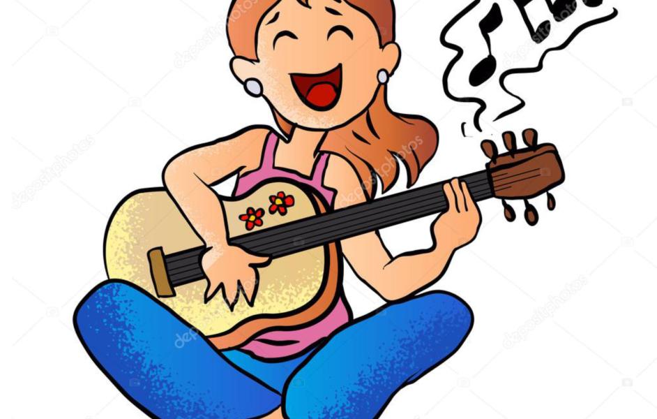 Gitarrenspielerin